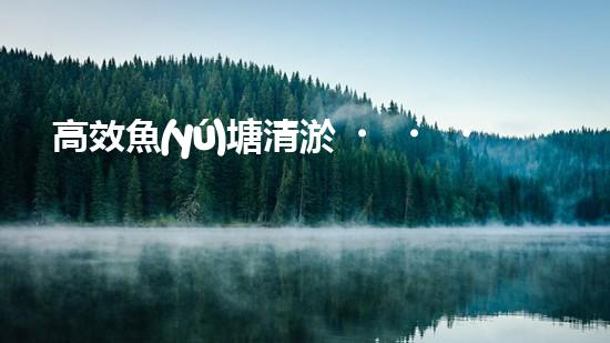高效魚(yú)塘清淤，巴洛仕設(shè)備助力生態(tài)養(yǎng)殖